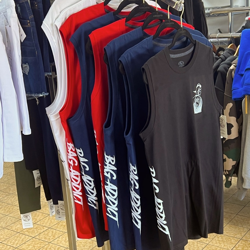 Bag Addict Clothing custom apparel. New colorful, comfortable & casual brand.